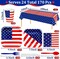170PCS 4th of July Party Supplies – Plates, Napkins, Cups, Cutlery, Tablecloths for 24 Guests